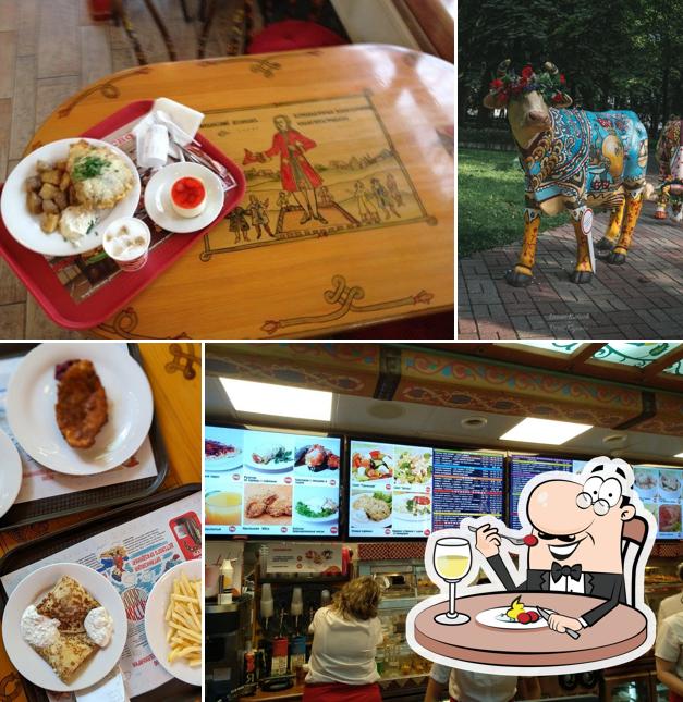 Еда в "Русском дворе"