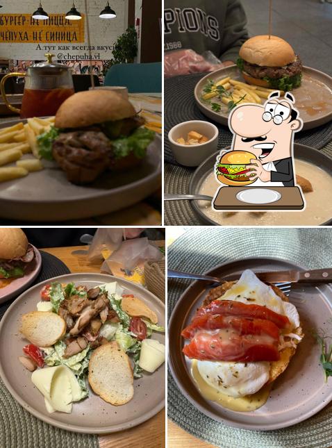 В "Чепухе Бургерной" вы можете отведать гамбургеры