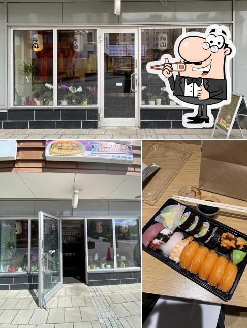Asahi sushi i Huvudsta centrum