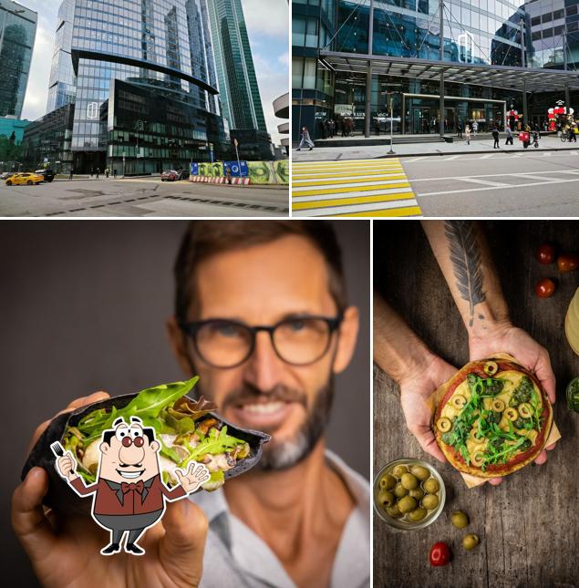 Это фотография, где изображены еда и внешнее оформление в Pita by Сила Dobraw