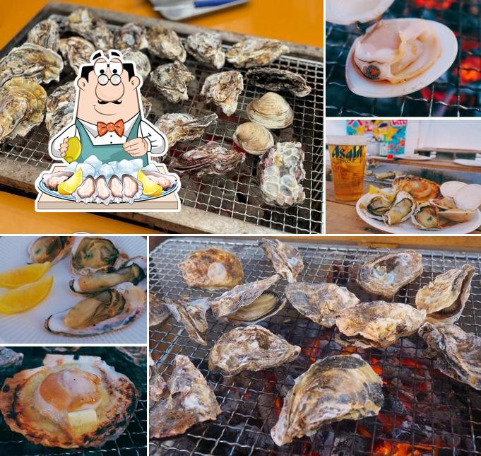 牡蠣小屋 海鮮焼きもへじ