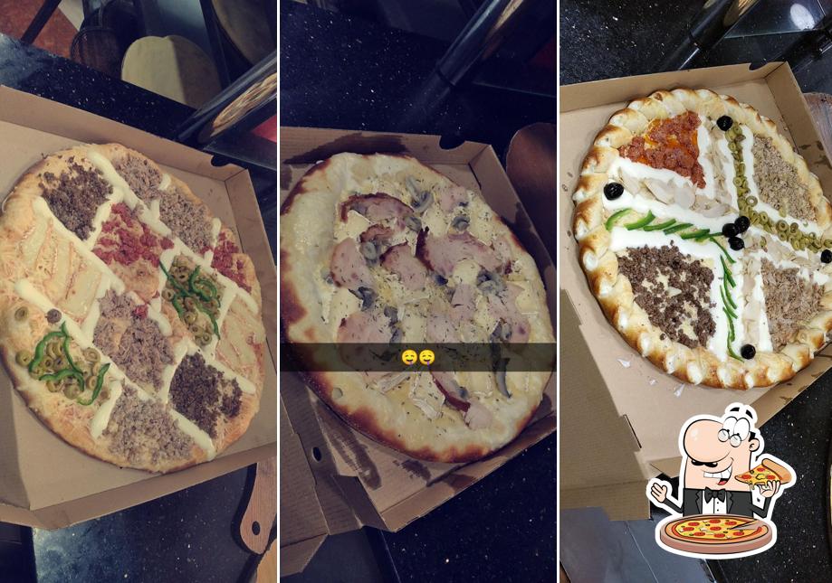 Golden pizza