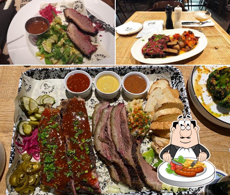 Еда в "Smoke BBQ"