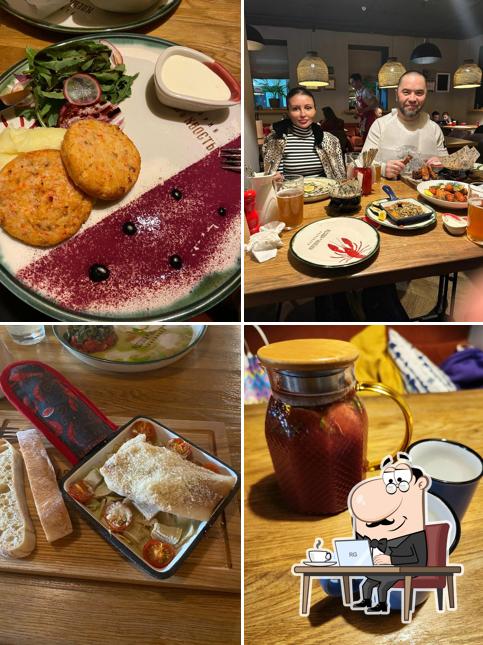 Посмотрите на внутренний интерьер "Клешни и Хвосты"