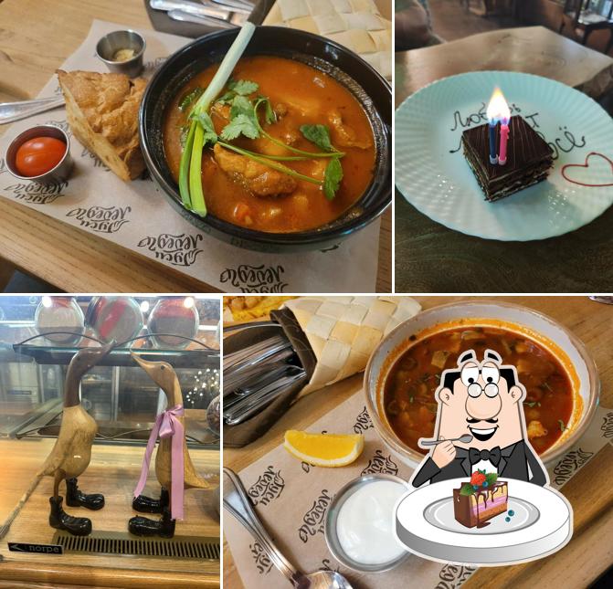 Шоколадный торт в "Гусях-Лебедях"