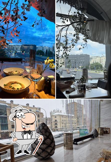 Это фотография, где изображены внешнее оформление и напитки в Mushrooms