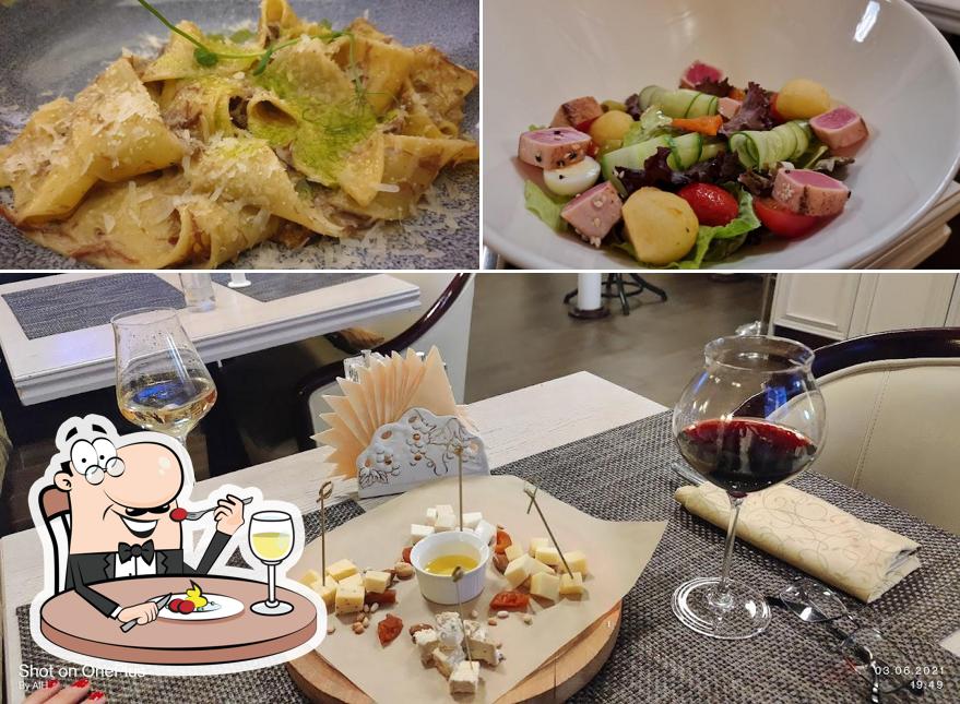 Еда в "Вине и Сыр"