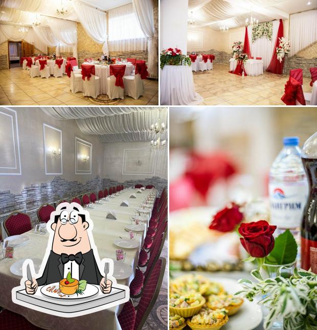 Еда и внутреннее оформление в Лунный свет