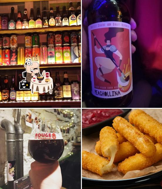 Еда в "The Cock beer pub"