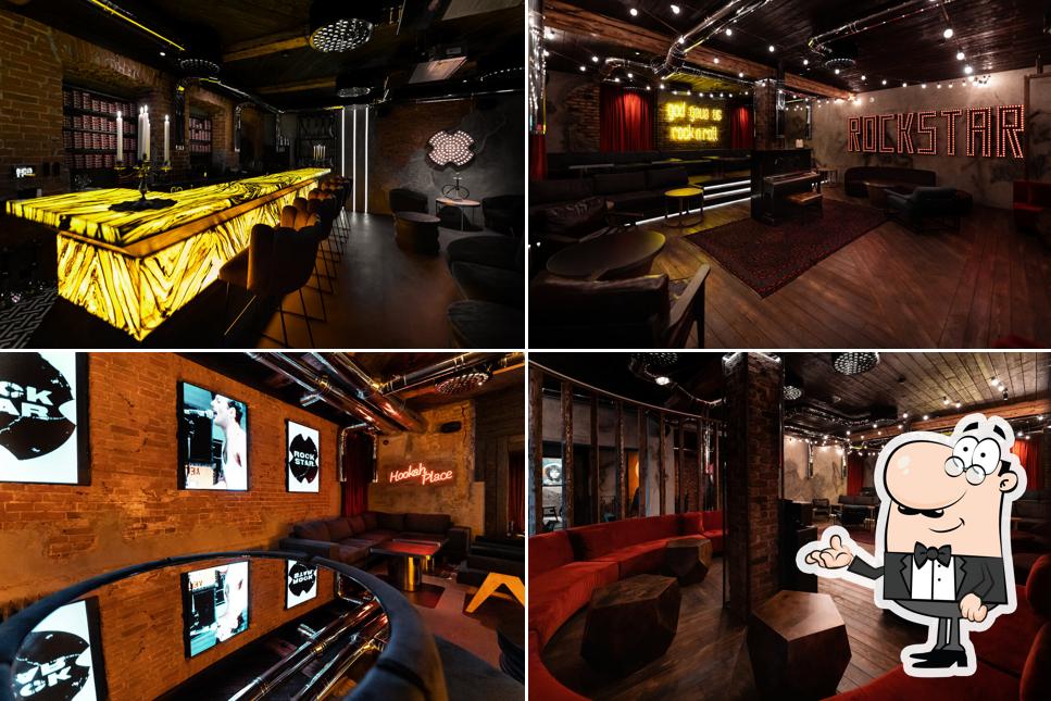 Посмотрите на внутренний интерьер "HookahPlace RockStar"
