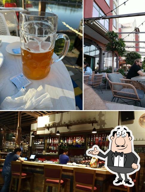 Интерьер "Пивного ресторана Paulaner"