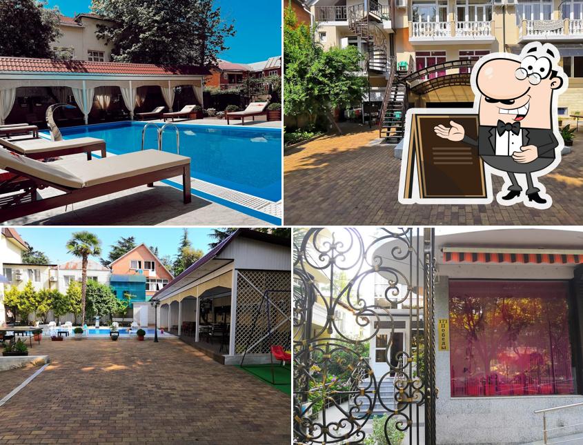 Наслаждайтесь свежим воздухом и пейзажем, открывающемся из "Столовой "Катран""