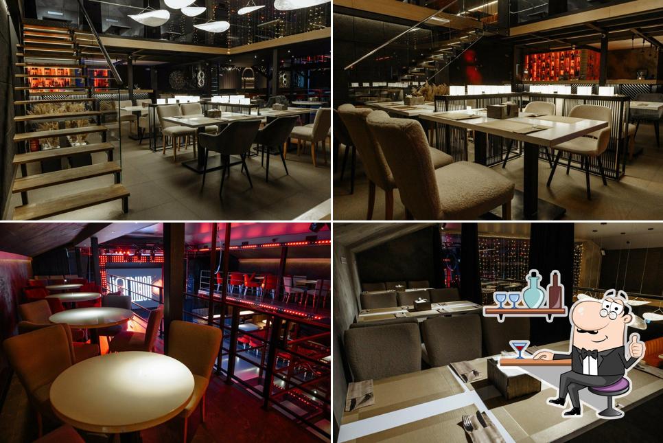 Посмотрите на внутренний интерьер "Ресторана Бухарест"