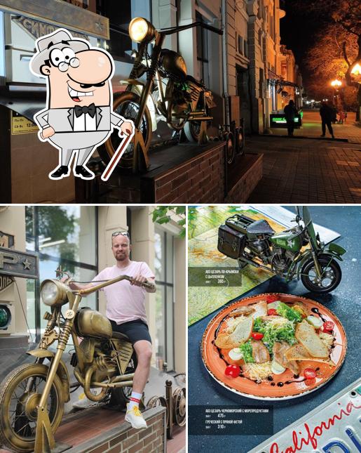 Наслаждайтесь свежим воздухом и пейзажем, открывающемся из "БегеМотоБар"