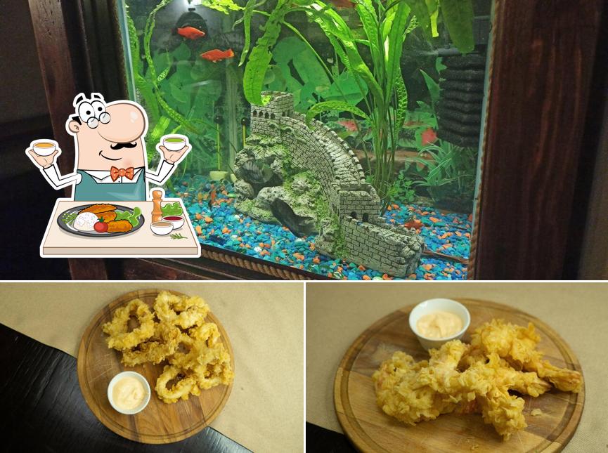 Жареные кальмары в "Пивной Бухте"