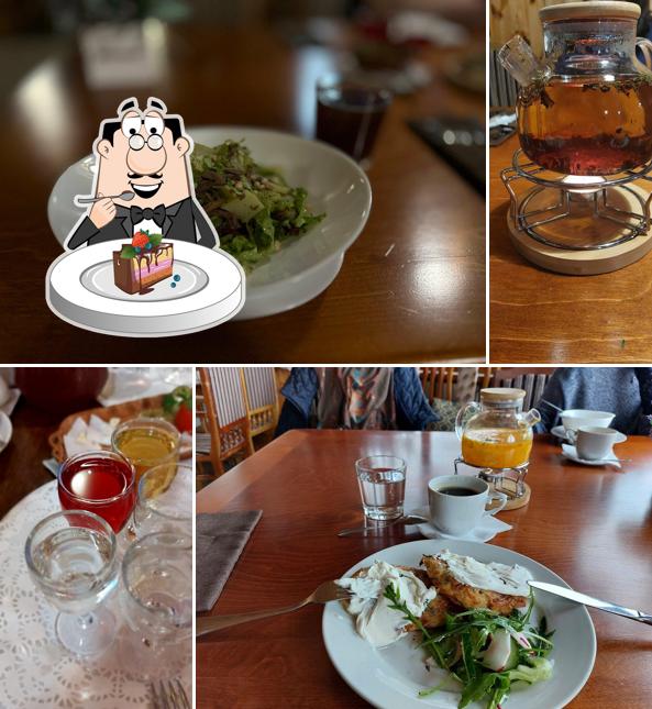 Шоколадный торт в "Трактире на Васильевской"