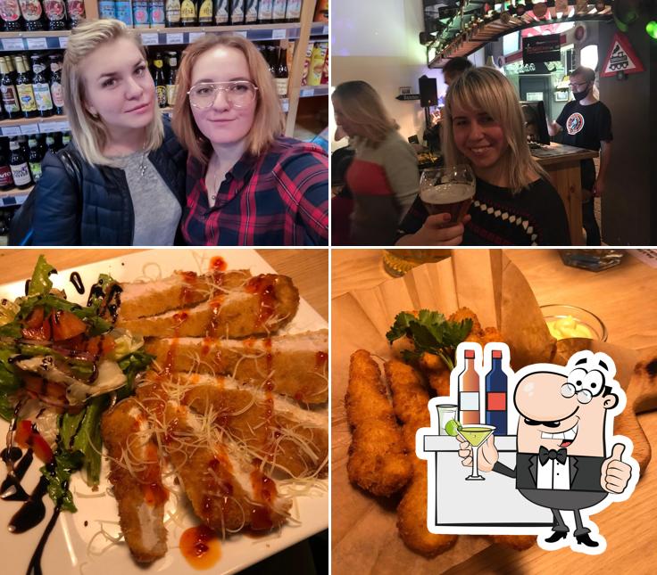 В Шварцкайзер есть барная стойка, еда и многое другое