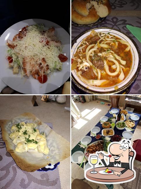 Еда в "Чайхане " Зарафшан ""