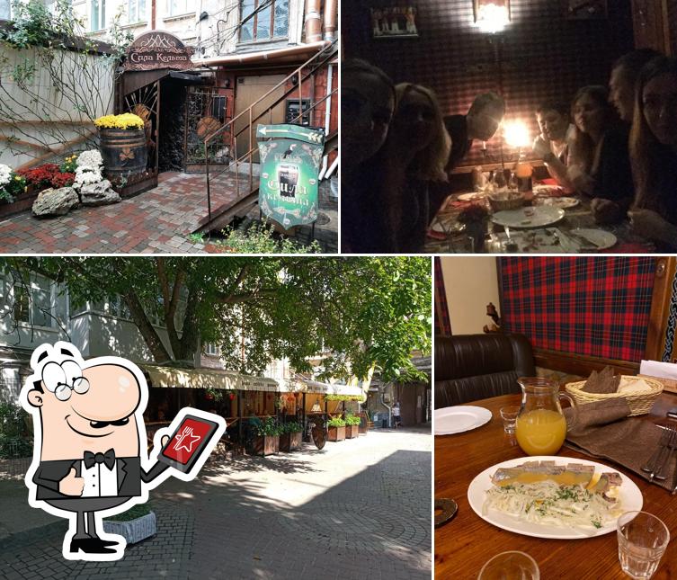 Это фото, где изображены внешнее оформление и столики в Сила Кельта