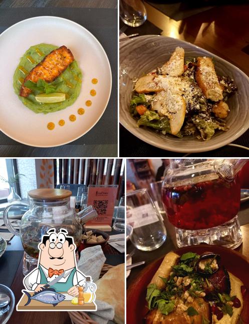 Лосось гриль в "Батуми"