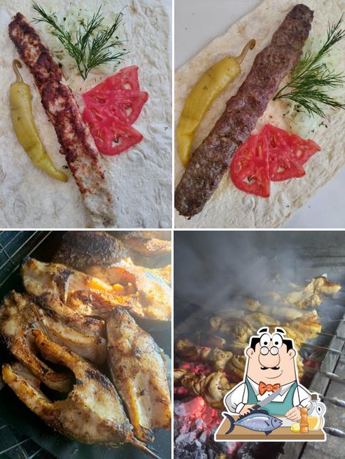 Шаурма на углях