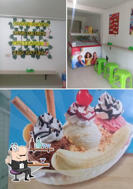 Cerezas helado