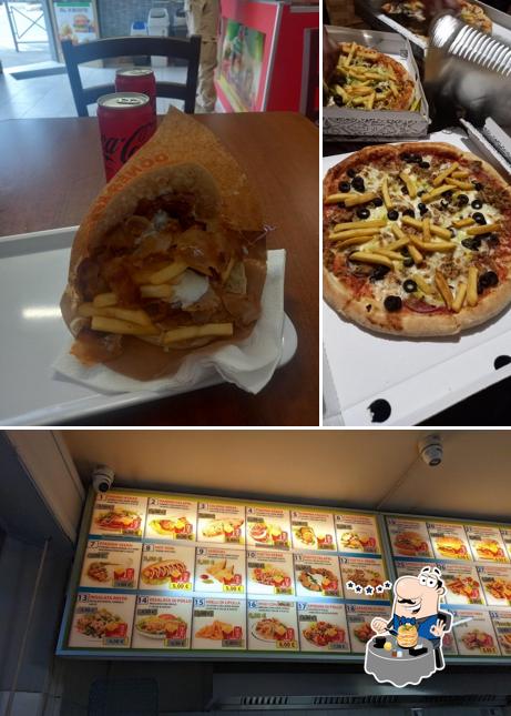 Turkish pizza kebab e grill