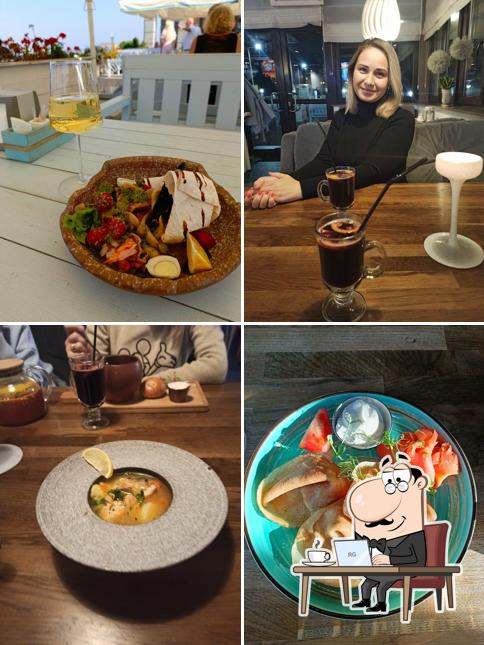 Посмотрите на внутренний интерьер "У Нептуна"