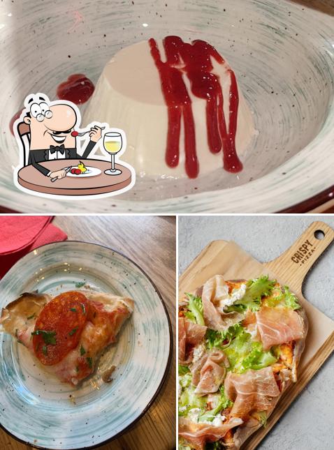 Еда в "Crispy Pizza"