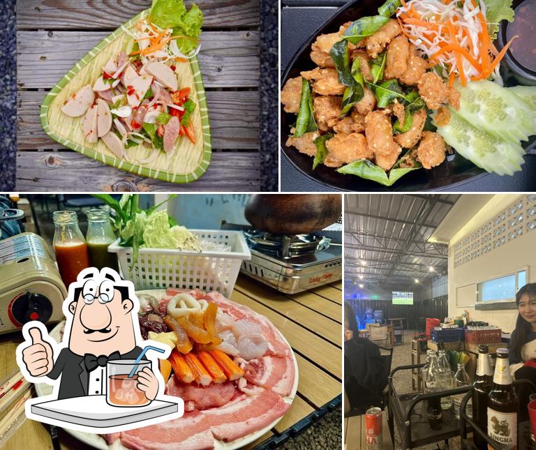 หมูจุ่มปี้ไม้ และหมูกระทะ