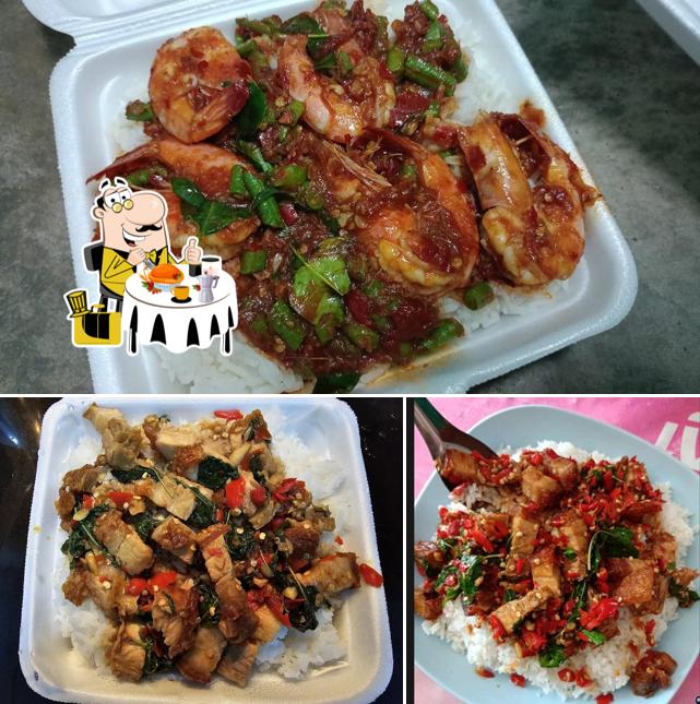 อาหารตามสั่งกลางซอยร่วมพัฒนา มาบตาพุด โค้งตลาด(สนามบาส) ตรงข้ามเขียงเนื้อเจ๊จอน