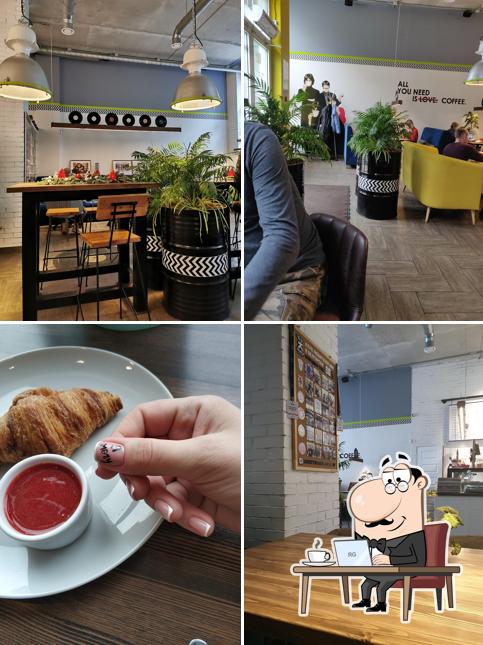 Интерьер "Кафе "Винил""