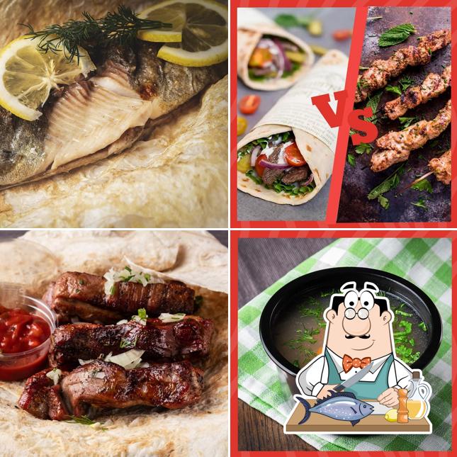 Лосось гриль в "У мангала"