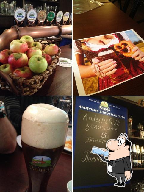 Фотография, на которой видны напитки и еда в Пивная карта