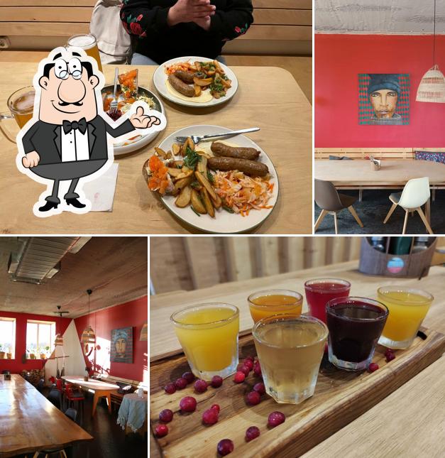 Посмотрите на внутренний интерьер "Лось и тролль"