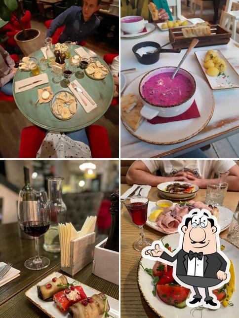 Посмотрите на внутренний интерьер "Ресторана "Кавказ" / Restaurant Kavkaz"