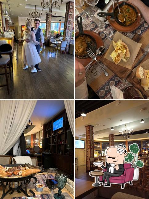 Посмотрите на внутренний интерьер "Ирландского Паба Harats Брянска"