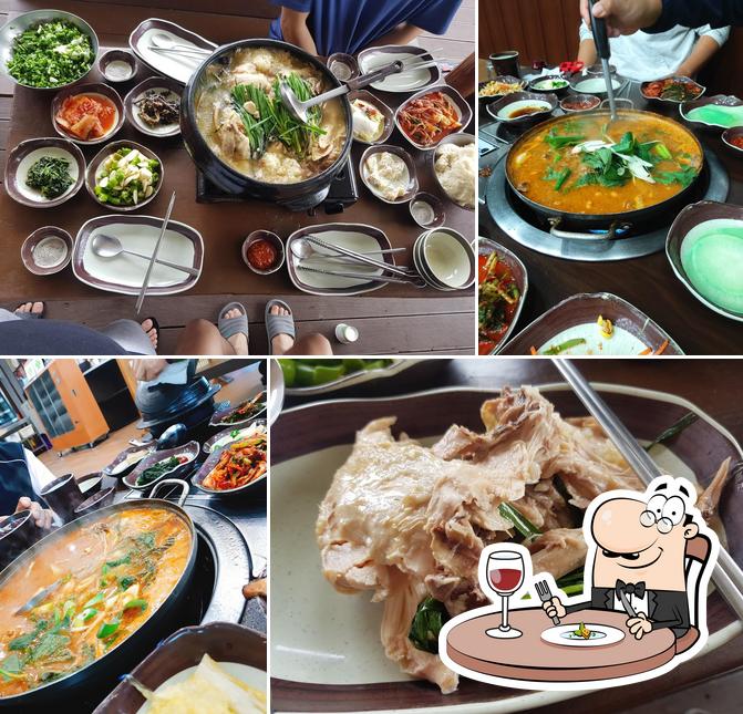 남대천숯불오리더덕