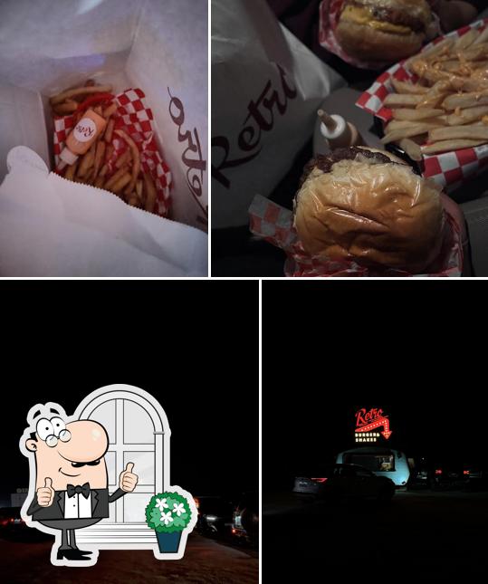 Retro burger & shakes
