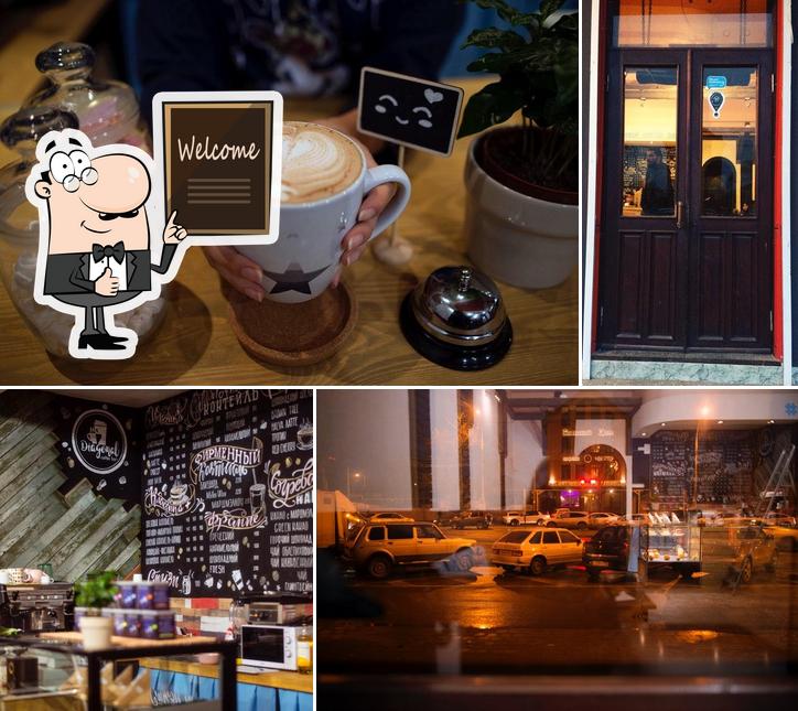 Diagonal coffee bar