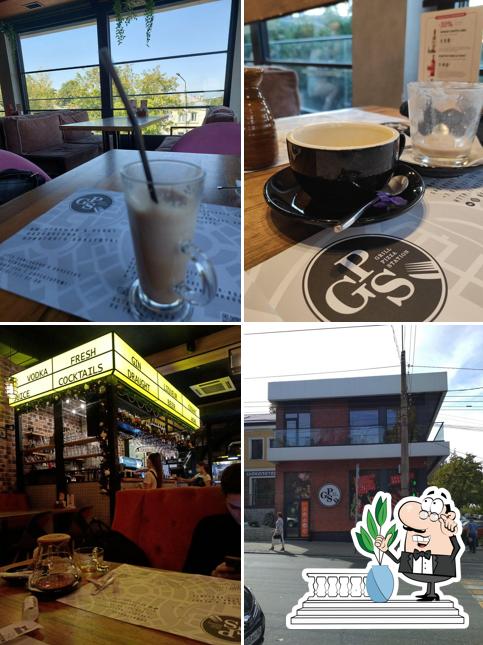 В Grill Pizza Station есть внешнее оформление, напитки и многое другое