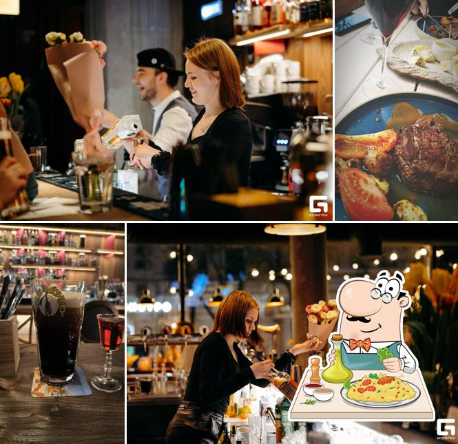 Еда в "Гиннессе Стейке Пабе"