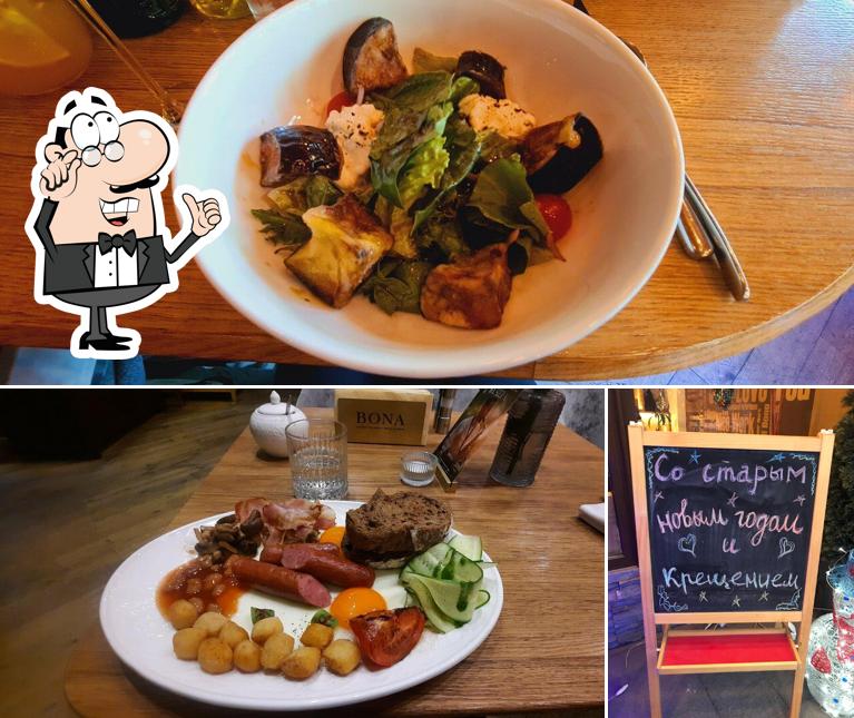 Помимо прочего, в Bona есть внутреннее оформление и доска для меню