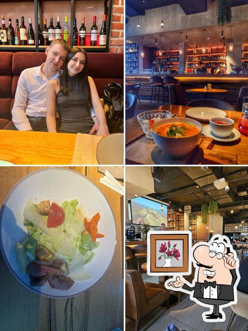 Посмотрите на внутренний интерьер "La Griglia"