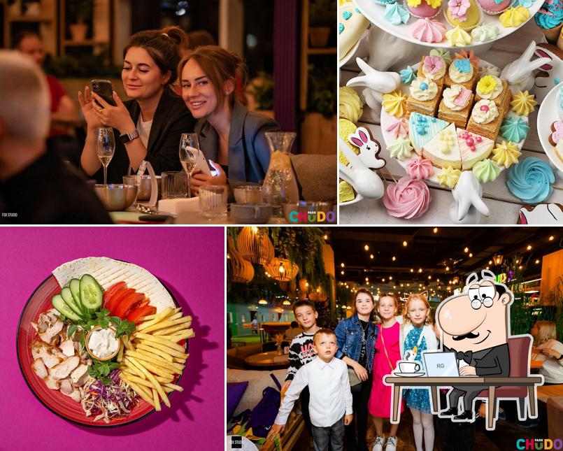 Посмотрите на внутренний интерьер "Чудо кафе"