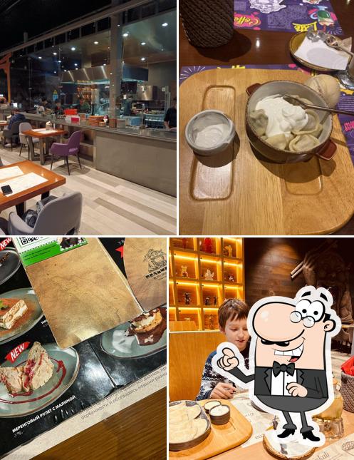 Посмотрите на внутренний интерьер "Пельменной"