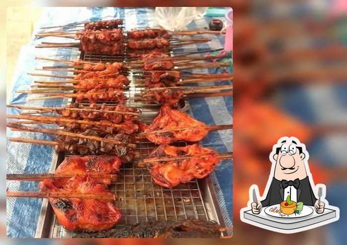 ไก่ย่างนครราชสีมา ที่ตั้งขายในดำเนินฯ