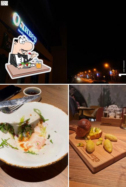 Помимо прочего, в Оливер есть еда и внешнее оформление