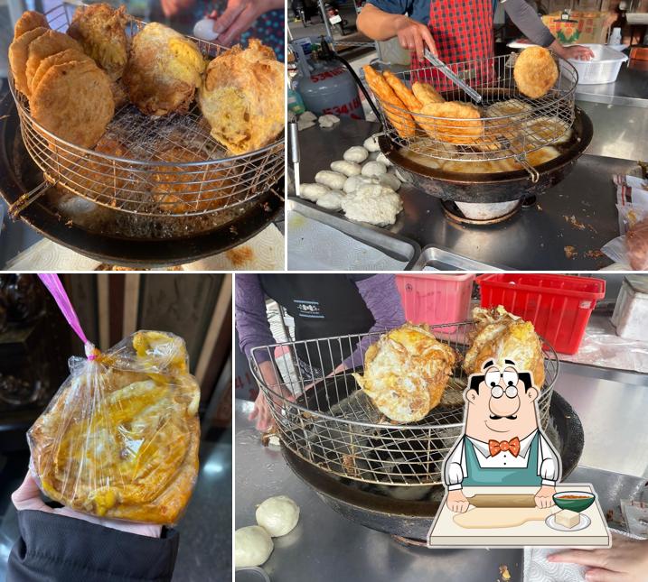 大乾宮/鎮北廟口鹹（甜）燒餅、高麗菜餅、綠豆餅）
