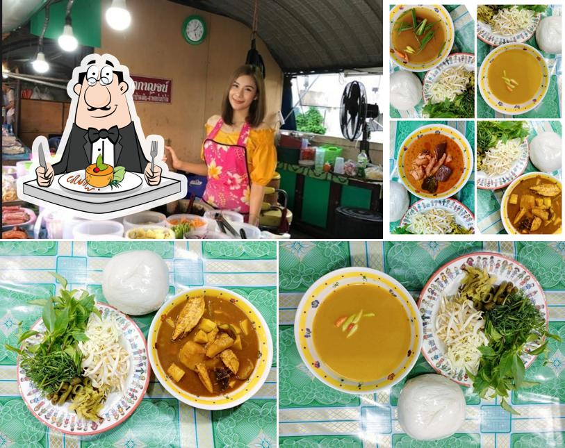 ร้านขนมจีนน้ำยาแม่กนกกาญจน์ ตลาด5 แยก;ร้านขนมจีนน้ำยาคุณปรียานุช ;
